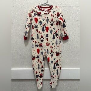 Jingles & Joy Christmas Gnomes and Tree One Piece Footie Pajamas NWOT 24M